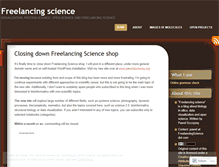 Tablet Screenshot of freelancingscience.com